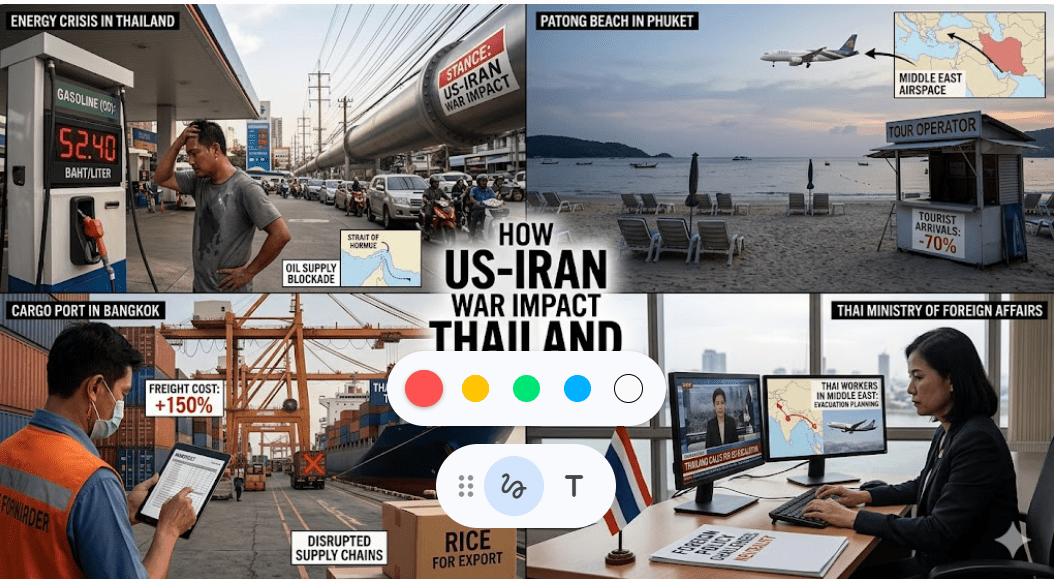 How us iran war impact thailand