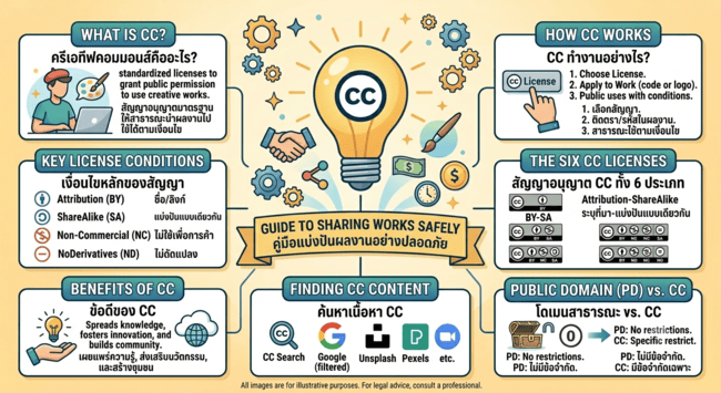 รู้จัก Creative Commons (CC): สัญลักษณ์แบ่งปันผลงานที่คนทำงานสร้างสรรค์ต้องรู้