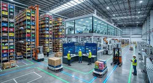 เจาะลึกระบบคลังสินค้าอัจฉริยะ (Smart Warehouse): เมื่อหุ่นยนต์ AGV และ AI ทำงานร่วมกัน 100%